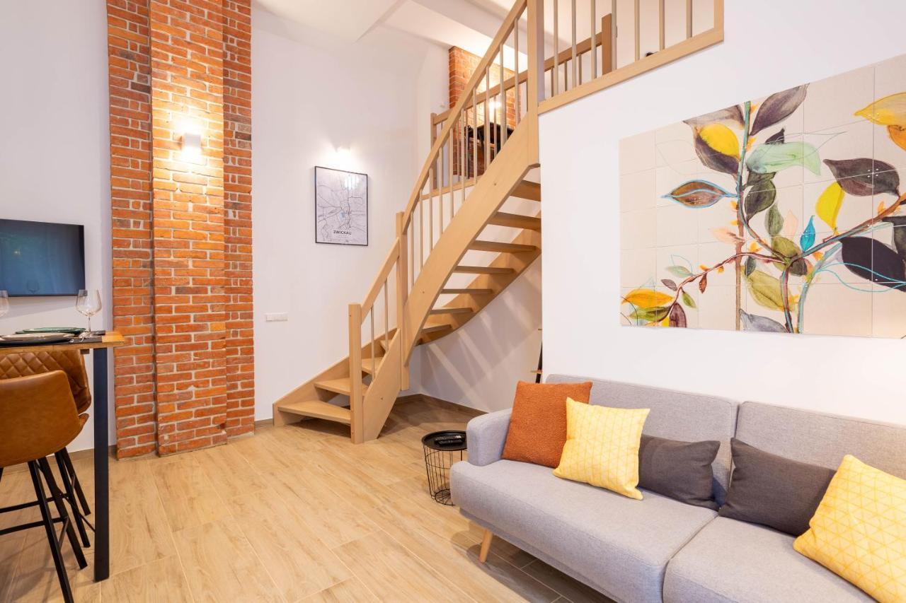 Soulscape Apartments Loft Zwickau Citycenter Mit Tg-Stellplatz, Magenta-Tv Und Klima Zewnętrze zdjęcie